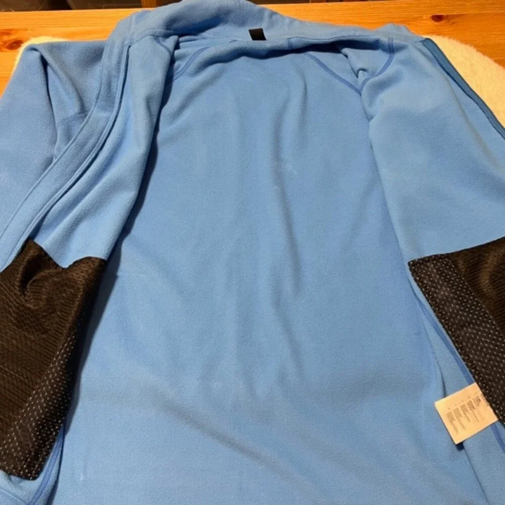 Haglofs Astro Mens Blue Full Zip Fleece Sweater Mock Neck Sportswear Size Large